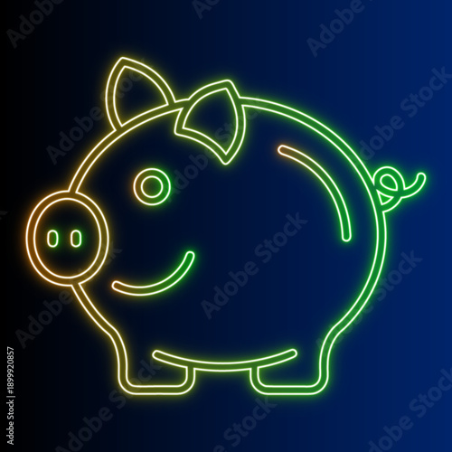 Bright Piggy Bank Design