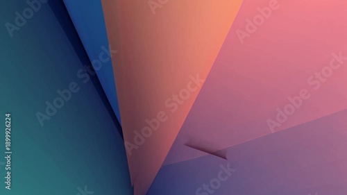Modern Teal Geometric Abstract Background