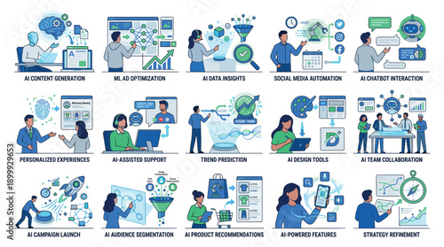 People working on computers in an office environment, collaborating on designs, and using various tools and technology together seamlessly