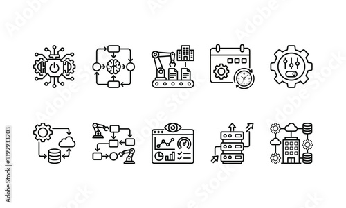 Smart automation with gears, robots, and data flow industrial automation robotics des