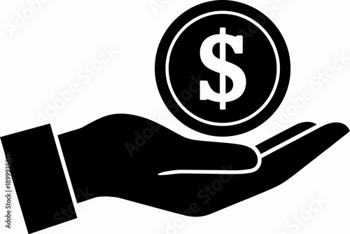 Hand holding dollar coin symbolizing financial growth and investment opportunity