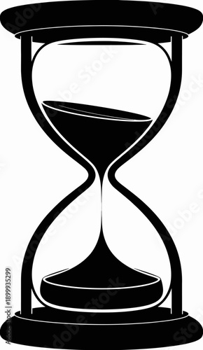 Hourglass timer symbol icon for time management and countdowns