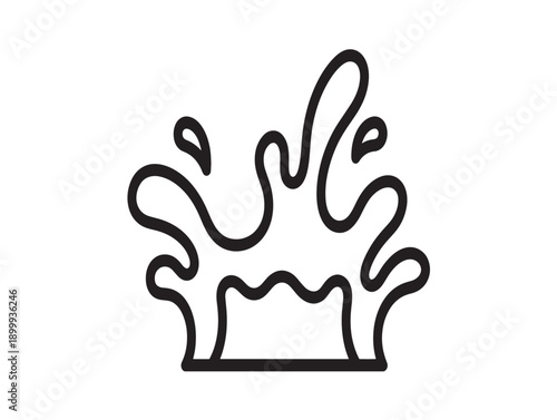 Dynamic water splash illustration