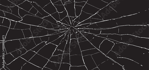 Scratched and Cracked Grunge Urban Background Texture Vector. Dust Overlay Distress Grainy Grungy Effect. Distressed Backdrop Vector Illustration. Isolated Black on White Background. EPS 10.