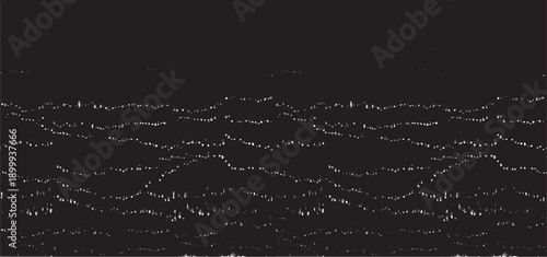 Abstract vector noise. Small particles of debris and dust. Distressed uneven background. Grunge texture overlay with fine grains isolated on white background. Vector illustration. EPS10.