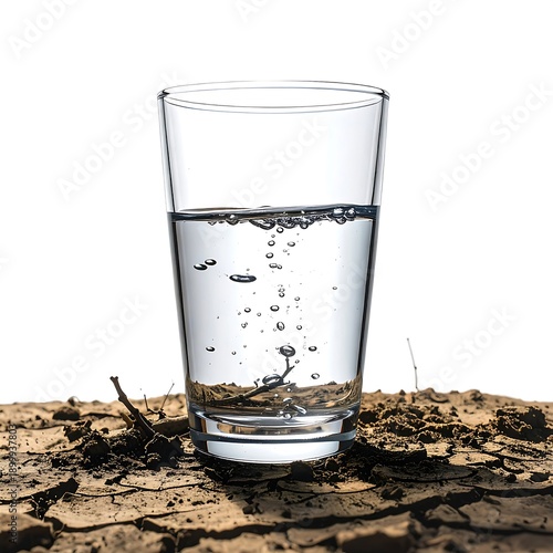 Climate change water crisis concept high resolution photo