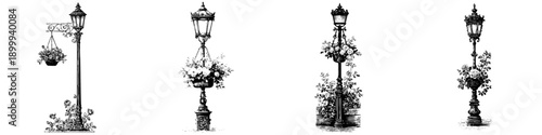 Elegant Antique Vertical Divider with Flower Basket and Signature Style
