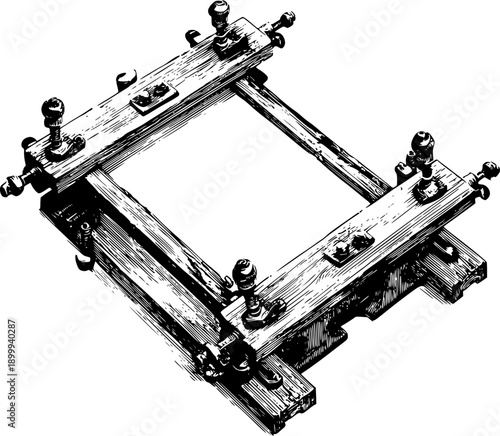 A Timeless Herbarium: Antique Botanical Press Sketch