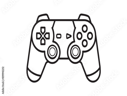 Minimalist playstation controller vector illustration