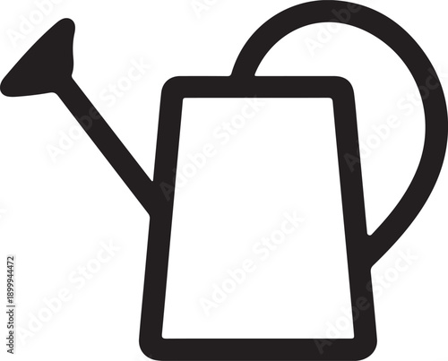 Watering Can Outline Icon Gardening and Horticulture Vector Graphic