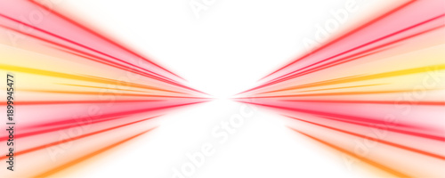 Neon orange and red light trails curve across a transparent background, forming smooth motion waves. The glow suggests speed and digital flow. Ideal for tech visuals. PNG