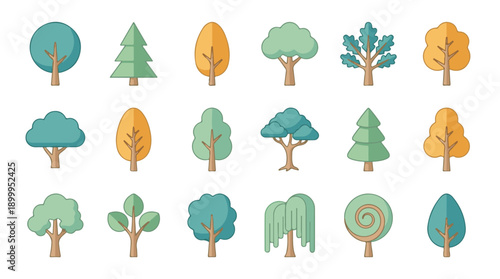 Universal Set of Flat Design User Interface and Web Application Icons