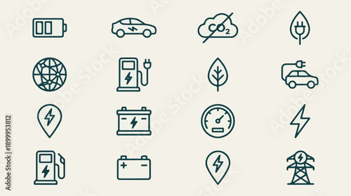 Eco-Friendly and Environmental Protection Icons Set: Sustainability Symbols