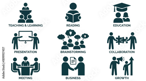 Line art icons of various nuts, seeds, legumes, and food preparation tools