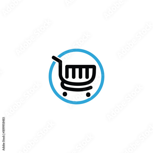 Minimal Shopping Cart Refresh Icon for E-commerce and Online Store Concept