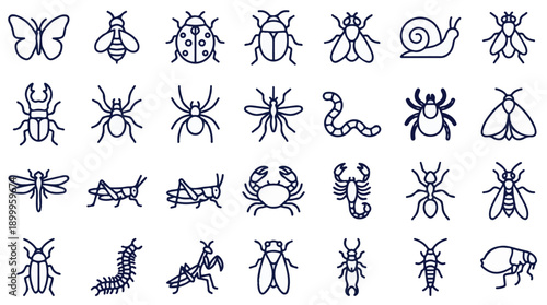 Engineering, technology, and industrial development flat icon collection