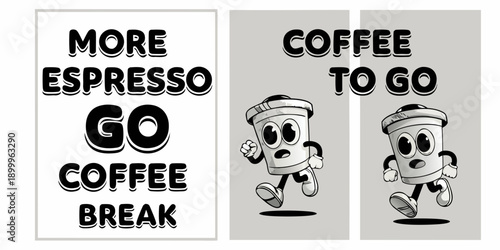 Two framed prints more espresso and coffee to go designs