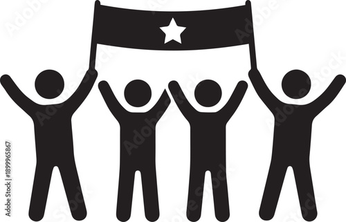 silhouette of a businessman vector illustration