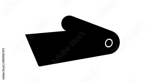 Mat for Floor symbol, black isolated silhouette