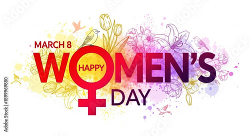Happy Women's Day Celebration on March 8th International Day for Women's Rights and Equality