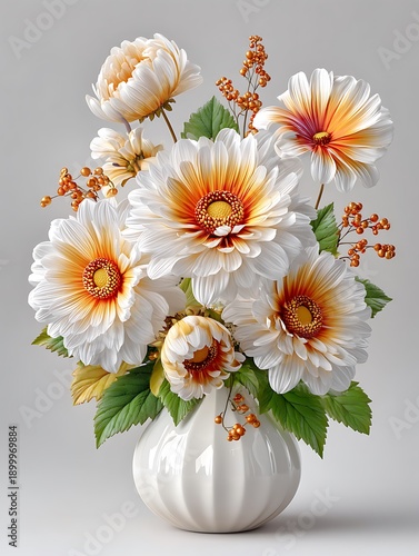Modern vase flower decoration high resolution photo