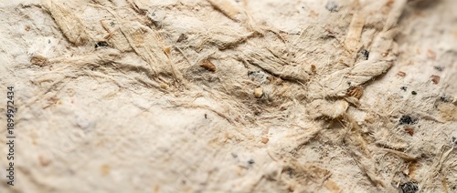Ancient fossil imprints preserved in sedimentary rock formation showing detailed natural textures and geological stratification layers for educational purposes.