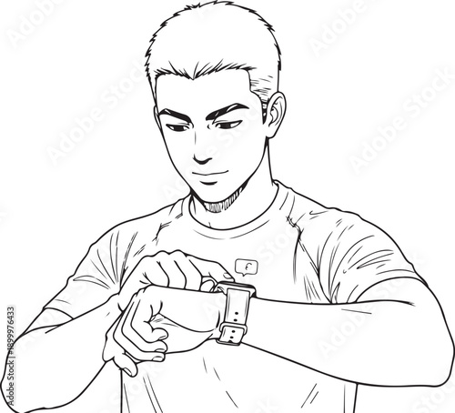 Magician boy showing card trick, mystery performance illustration