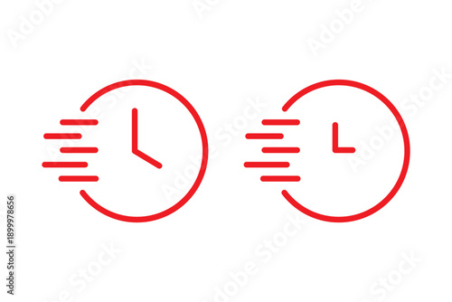 Quick icon logo design element. minimalist style icons
