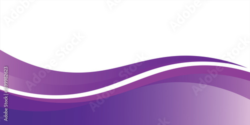 Purple Wave Abstract Banner With Gradient Curves For Modern Design And Backgrounds eps10