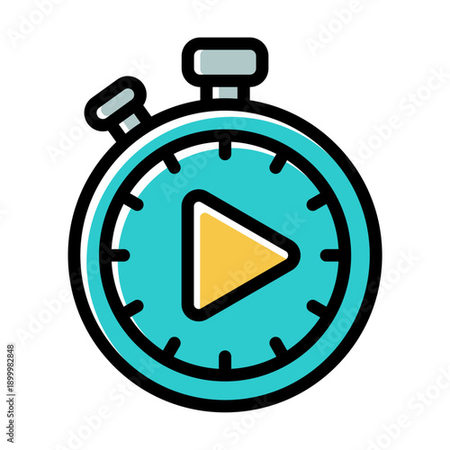 Play Timer Stopwatch Icon