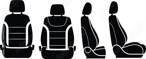  Child car seat icons