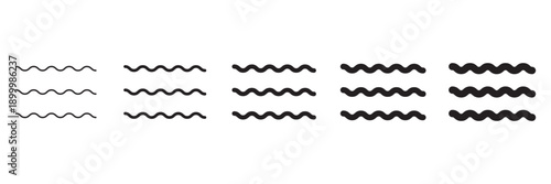 Water icon vector in editable stroke linear pictogram