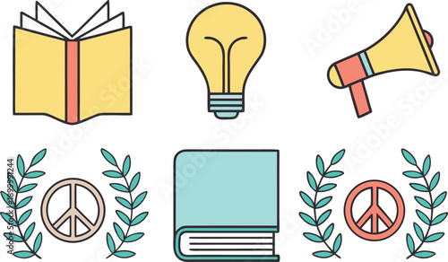 International Day for Disarmament and Non Proliferation Awareness Illustration. Disarmament and Non Proliferation Awareness Day Concept Illustration. Global Disarmament Awareness Campaign Illustration