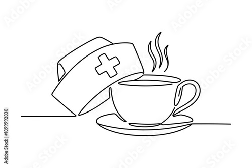 Nurse Break Time Coffee Moment
