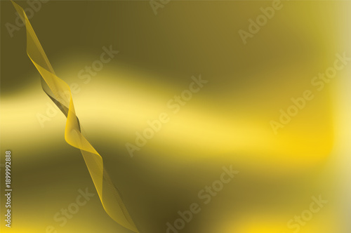 Golden yellow gradient with flowing wave