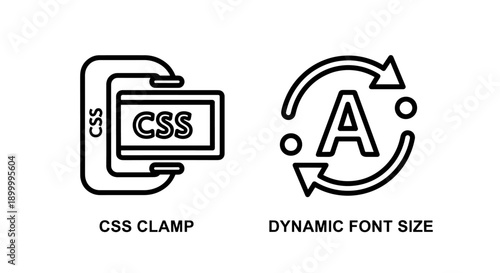 Icons for document management and file storage, showing a stack of papers and a vertical file cabinet or binder.