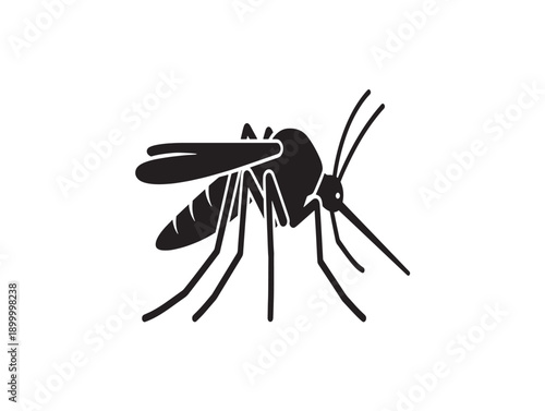 Minimalist mosquito vector illustration