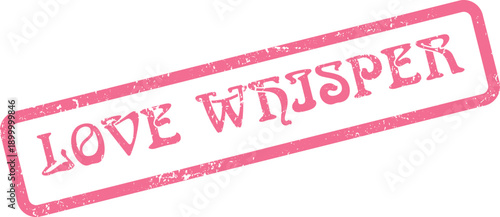 Grunge rubber stamp impression signifying intimate whispers and tender communication in love Emphasize closeness with this vintage graphic