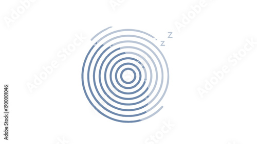 Concentric Circles Pattern Design Element.
