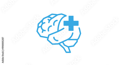 Medical Brain Health Care Symbol.