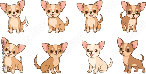 Cute Cartoon Animal Band Vector Set Playing Violin with Bear Mouse Duck Rabbit and Fox for Kids Music Education