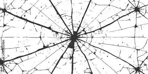 Vintage nautical compass rose vector illustration with a grunge spider web pattern and dew drops on a black background design