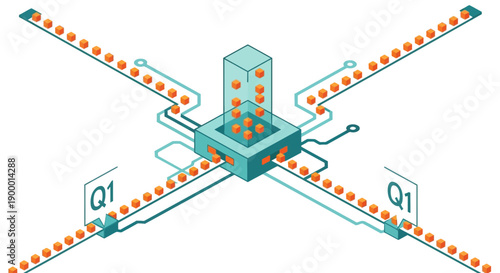 Isometric Data Processing and Analysis Center. Centralized Big Data Flow Architecture.