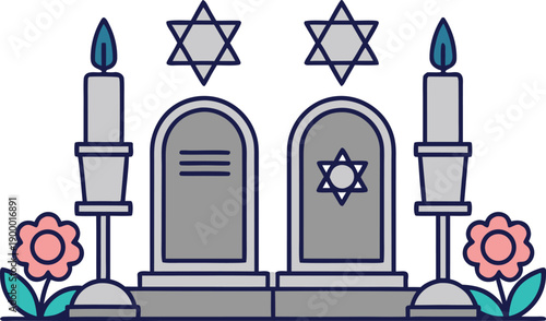 International Day of Commemoration for Victims of the Holocaust Illustration. Holocaust Remembrance International Day Awareness Illustration. Global Holocaust Remembrance Day Commemoration