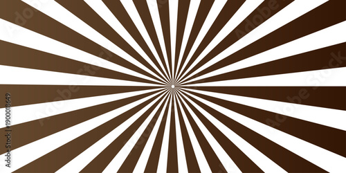 Vintage brown grunge sunburst background with abstract retro rays and a dirty paper texture design for a weathered vector illustration backdrop