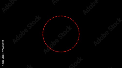 circle animation isolated on transparent background, Handwritten circle shape. For marking text, numbers, marker pen, pencil, logo, hand-drawn circle with alpha channel in 4k.