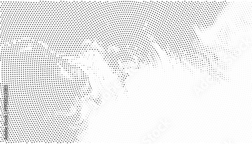 Wallpaper Mural A halftone dot pattern illustration with a white background and gray dots Torontodigital.ca