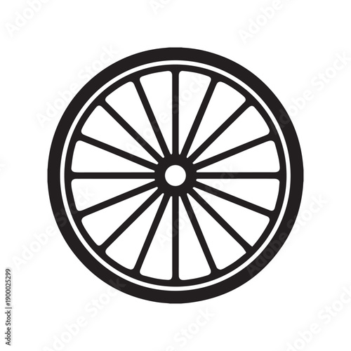 bicycle wheels icon vector illustration