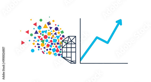 Data Transformation: Processing Unstructured Big Data into Structured Information for Business Analytics and Growth Line Graph