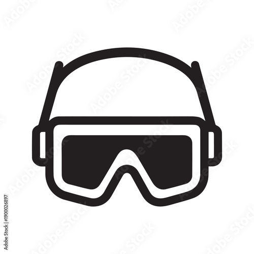 Safety Goggles Icon Vector Illustration